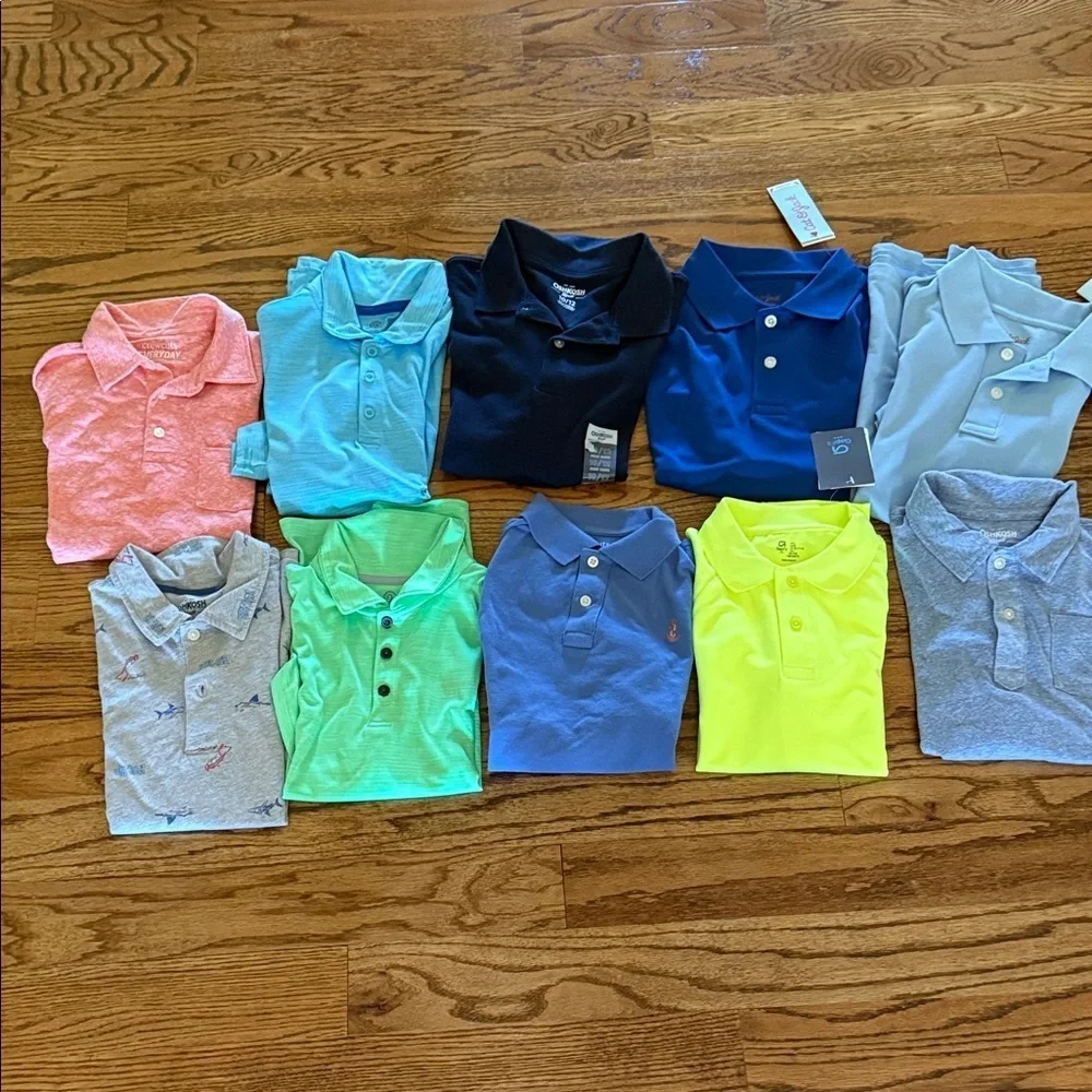 Boys polo bundle of 10 various brands size large: C9 champion, gap, jcrew NWT